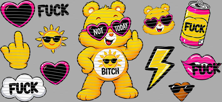 16oz Care Bears-Be-309